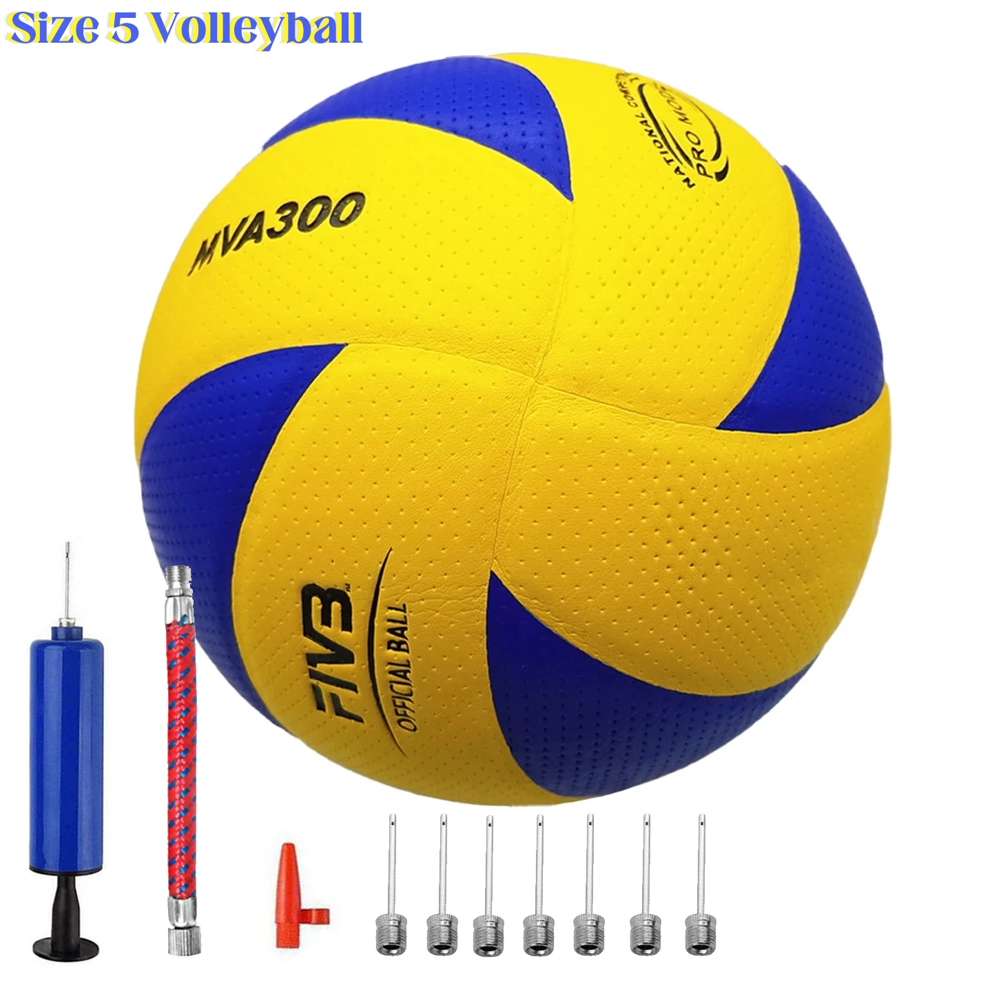 Piłka do siatkówki z ekoskóry, rozmiar 5, miękka w dotyku, do użytku wewnątrz i na zewnątrz, do treningu sportowego w siłowni, model MVA300 V300W V200W