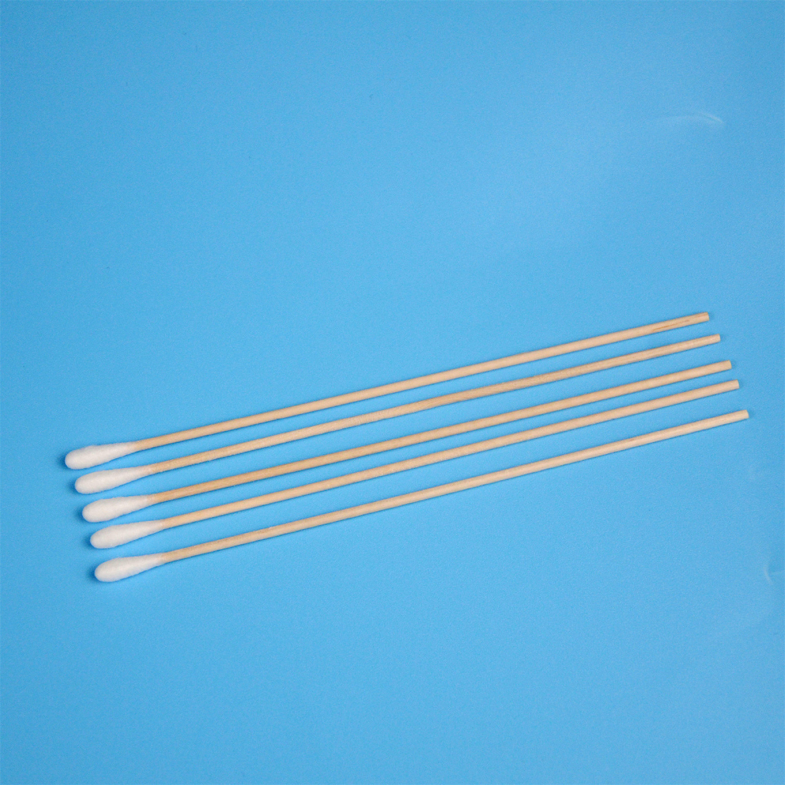 200 Uds hisopo de algodón de madera largo herramientas de extensión de pestañas cuidado médico de los oídos limpieza palos de madera hisopo de algodón cosmético punta de bastoncillos de algodón