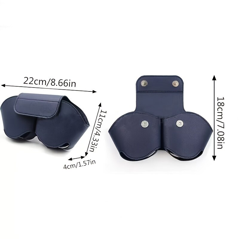 Für airpods max schutzhülle handheld blue tooth kopfhörer organizer leder kabellose kopfhörer hülle