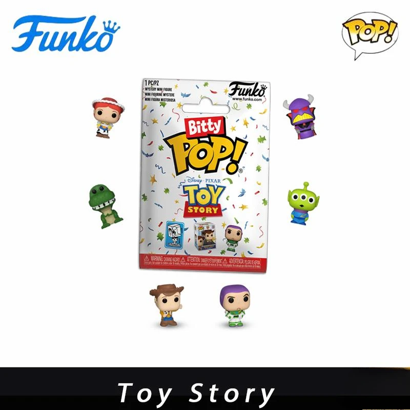 Funko Bitty Pop Mini-Tamanho Toy Story Star Wars Mandalorian Presentes Brinquedo Modelo Figuras de Anime Coletar Ornamentos
