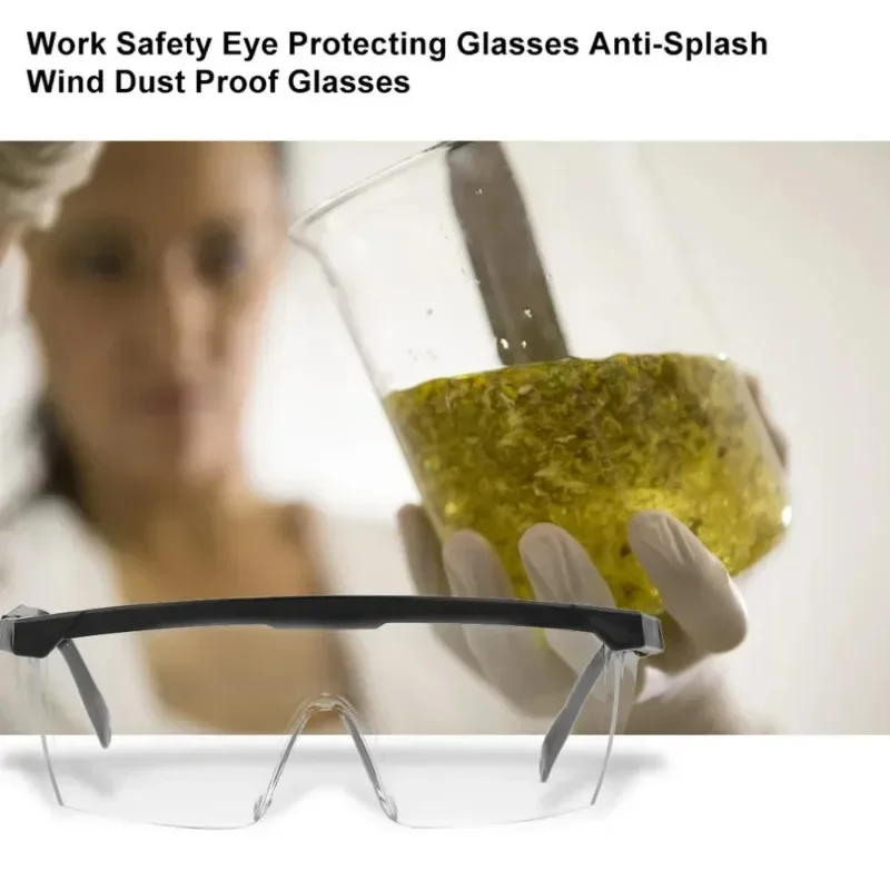 2Pcs Anti-Splash Arbeit Schutzbrille Augenschutz Labor Brille Schutz Industrielle Wind Staub Proof Brille Radfahren Gläser