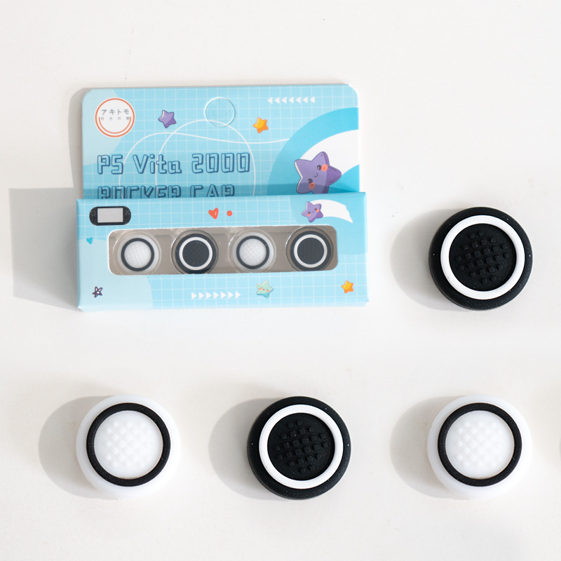 4pcs Silicone Soft Thumb Stick Grip Cap Joystick Cover For Sony PlayStation Psvita PS Vita PSV 1000 Fat/2000 Slim Protector Case