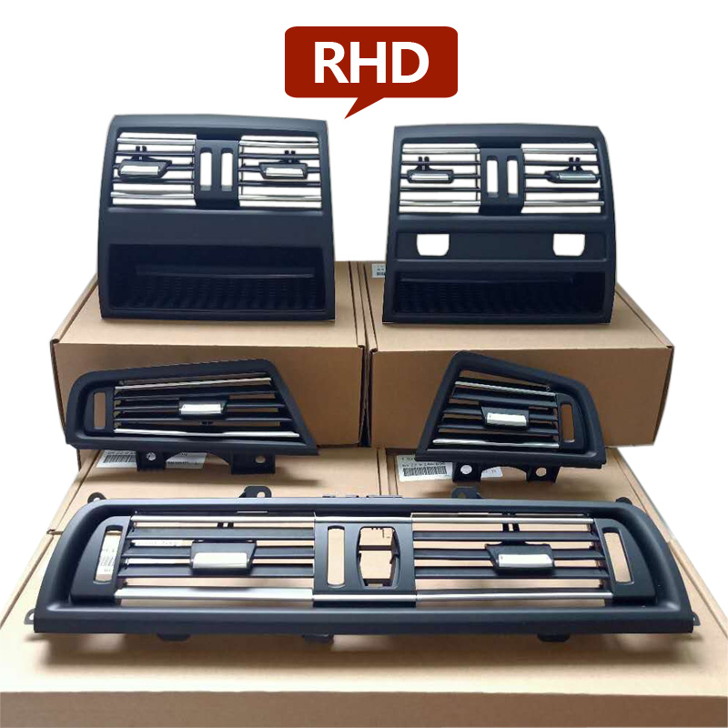 LHD RHD Front Central Left Right Rear AC Conditioner Chromed Air Vent Grille Outlet Panel For BMW 5 Series F10 F11 2010-2017