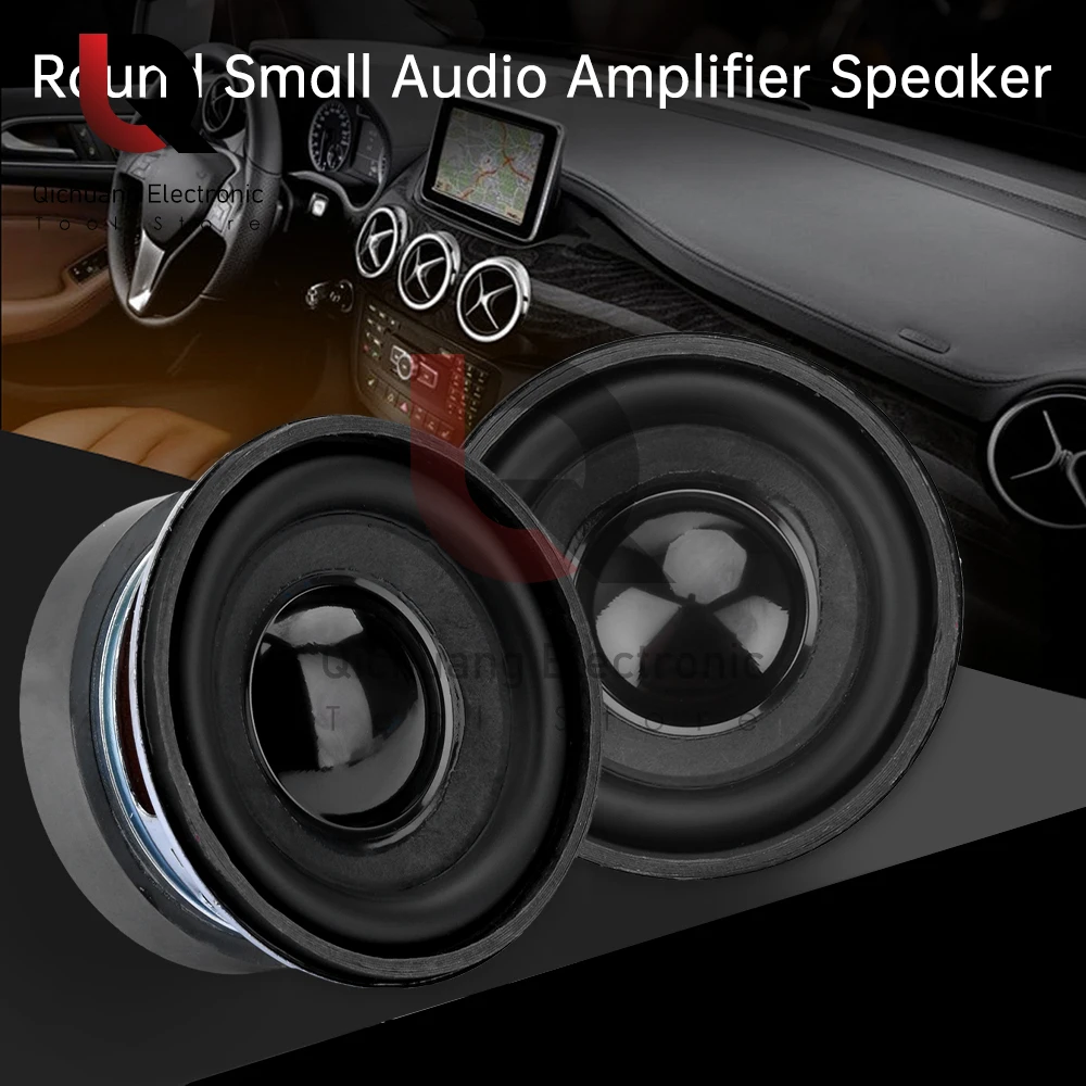 2Pcs 2-inch 5W 4ohm Full-frequency Speaker 52mm Circular Small Speaker Speaker For Digital Electronic Products 0. 25-20KHz