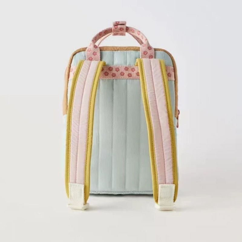 Nova mochila infantil leve para compras, pingente de girassol fofo com bolsa escolar pequena colorida