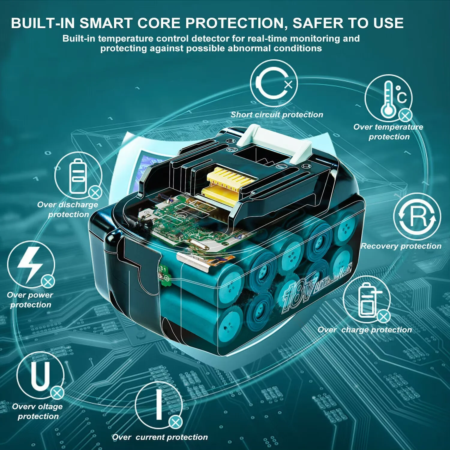 Для Makita BL1830 18 В 6,0 Ач аккумулятор с зарядным устройством литий-ионный аккумулятор для BL1850 BL1880 BL1860B LXT400 аккумулятор для электроинструмента
