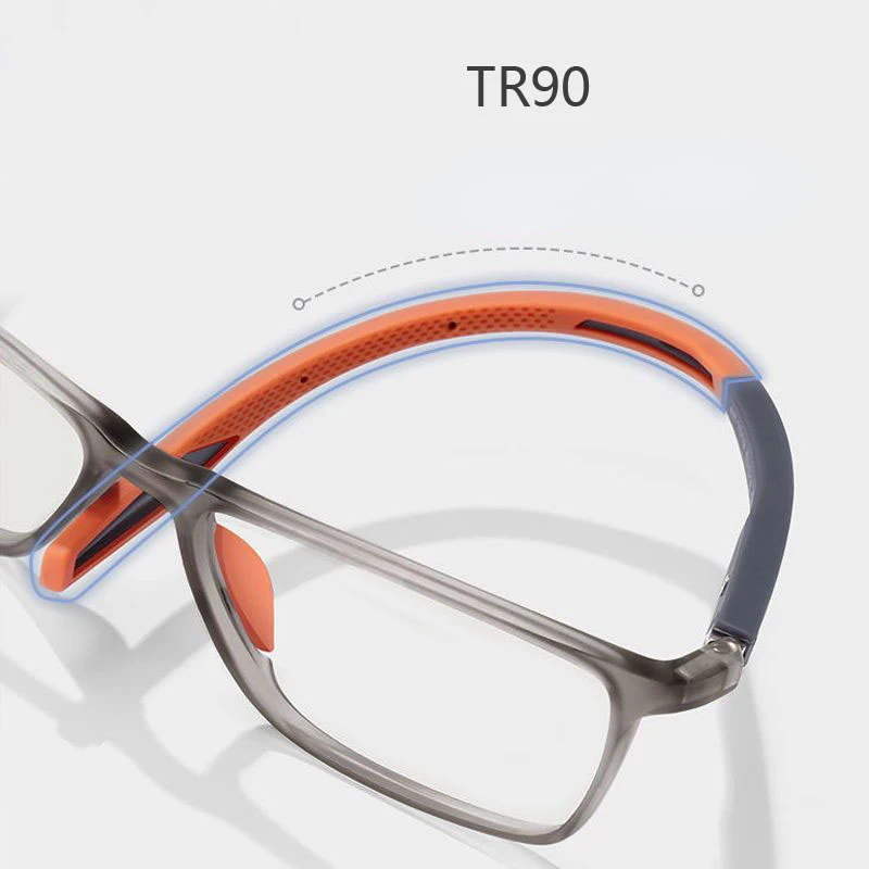 TR90 спортивные очки для чтения, сверхлегкие очки с защитой от синего света, очки для пресбиопии, женские и мужские оптические очки для дальнего видения, диоптрии до +4,0