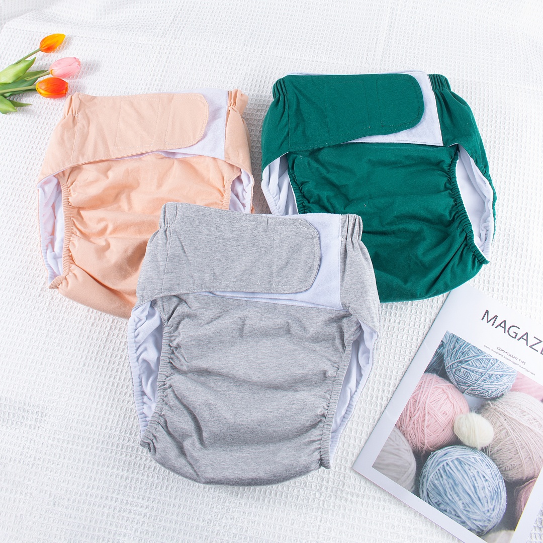 Large Reusable Adult Diapers Adjustable Men Women Incontinence Pants Sleep Leak proof Pants For Elderly People With Disabilities