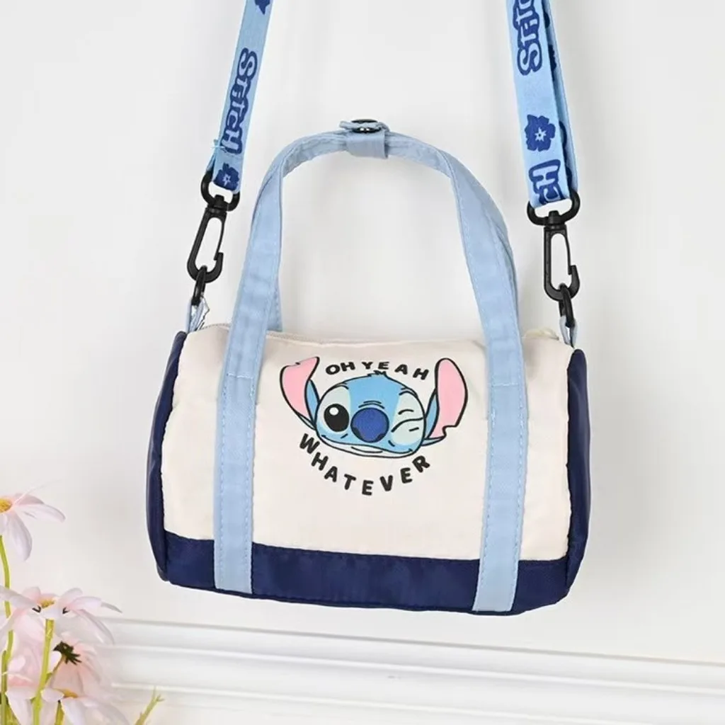 Disney Stitch Canvas Schoudertas Voor Vrouwen Cartoon Aardbei Beer Casual Crossbody Tas Dagelijks Woon-werkverkeer Cadeau voor Meisje Jongen Kind