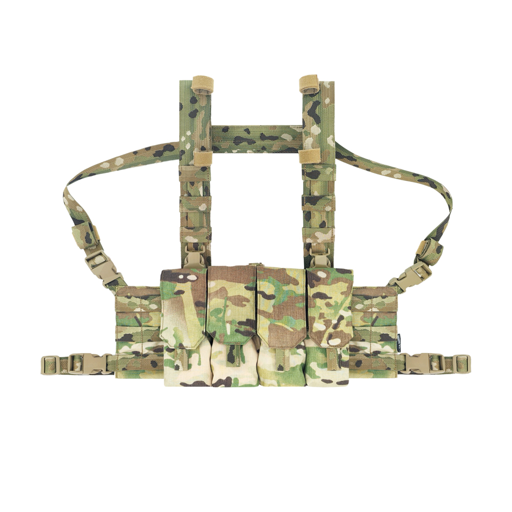 Patrulha tática de reconhecimento leve cuádrupla pendurada no peito 7,62/5,56/5,45