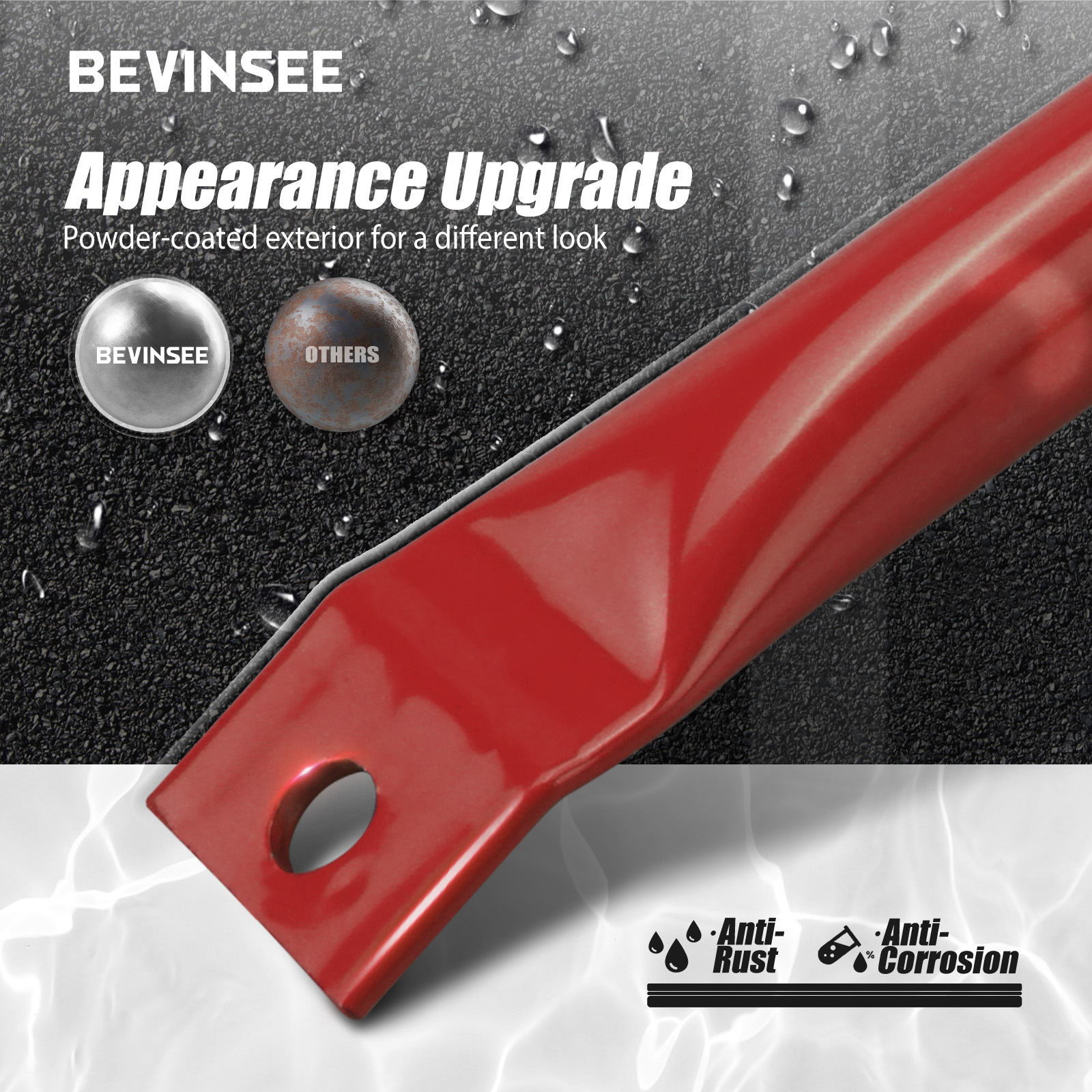 BEVINSEE 腎臓ストラット グリル スポーツ グリル ラジエーター ストラット 腎臓ストリップ BMW 3 シリーズ E90 E91 E92 E93用