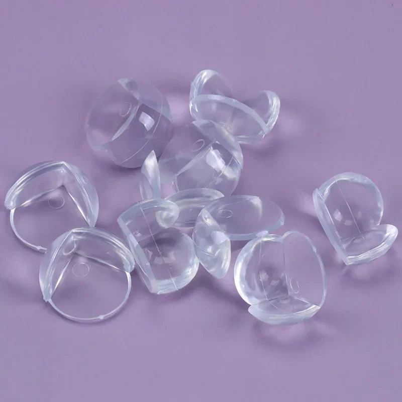 12PCS Child Baby Safety Silicone Protector Table Corner Edge Protection Cover Transparent Spherical Anti Collision Edge Guards
