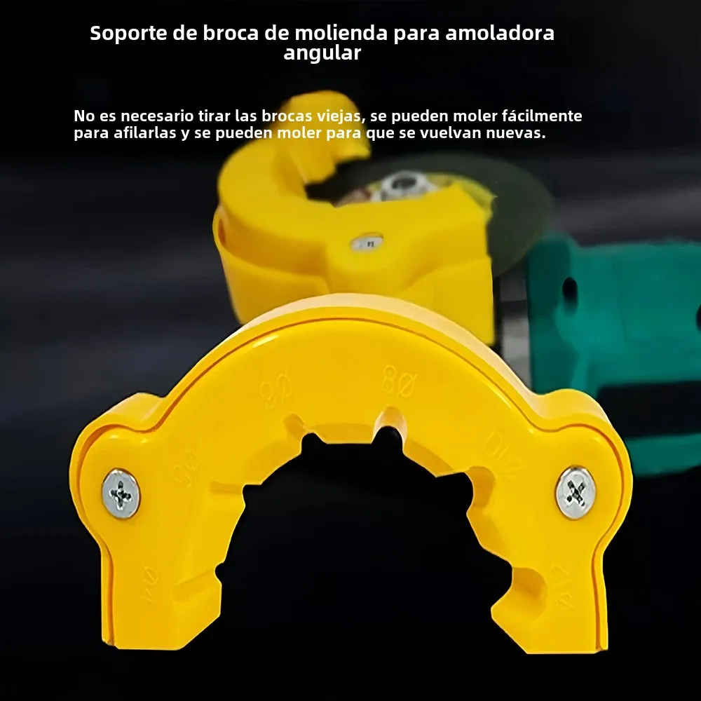 Afilador de brocas multiusos de 4-12mm, adecuado para todas las brocas, adecuado para accesorios de amoladora angular, afilador de brocas