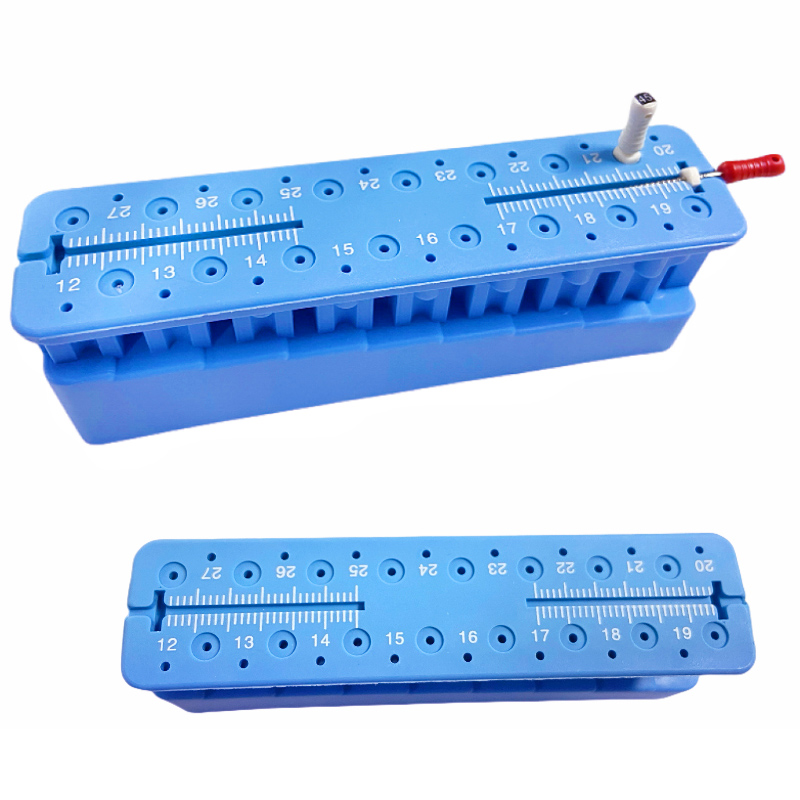 Dental Endo Dateien Messblock mit Lineal Endodontie Instrument Autoklavierbar Block Zahnarzt Instrument Halter Dental Werkzeuge