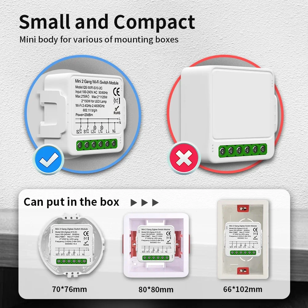 Módulo de interruptor de cortina TNCE Tuya wifi zigbee rf433mhz, interruptor de Motor de persiana enrollable, Control inteligente por voz Alexa Google Home