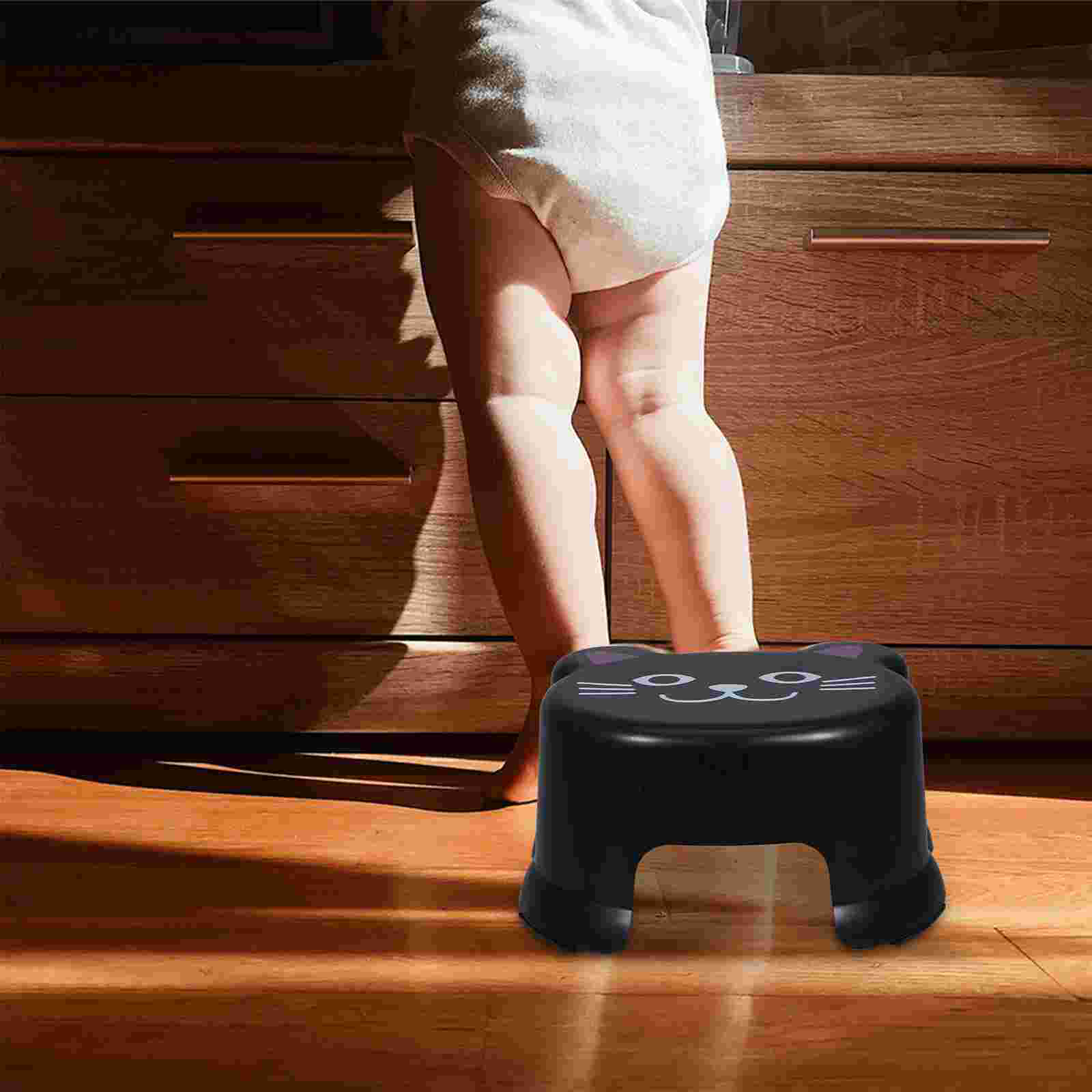 Yellow Anti Slip Plastic Stool Kids Bathroom Step Chair Childrens Stools Footrest Small Plastic Step Stool Kids Bath Room Stools