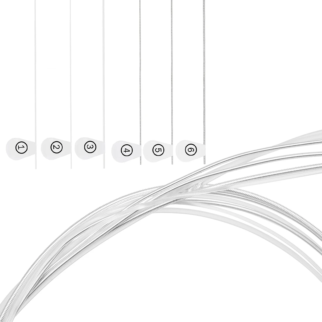IRIN Professionele Klassieke Gitaar Guitarra Snaren Verzilverd Koper Wond Helder Nylon Normale Hoge Spanning 6 Gitaarsnaren