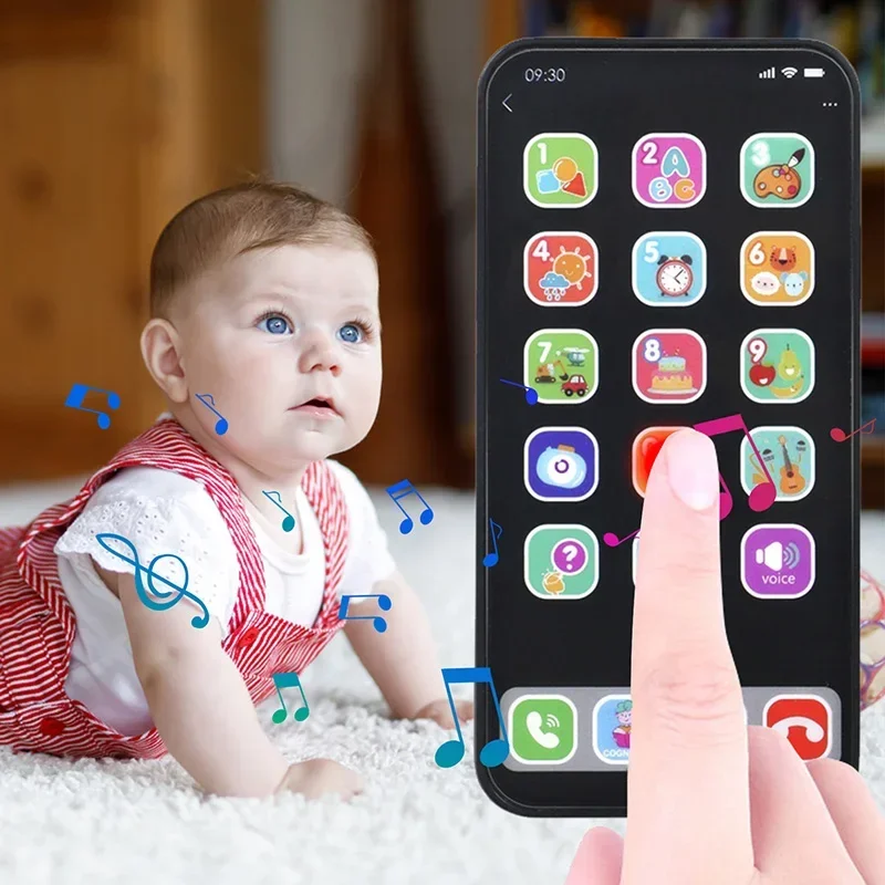 Children Multi-mode Touchscreen Simulation Iphone Model Early Education Toys Mobile Phone Music Phone  Intellectual Development