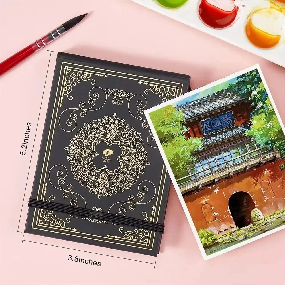 Paul Rubens Square Watercolor Journal Drawing Notebook 300g Cotton Watercolor Sketchbook Hand Ledger for Beginners and Artists