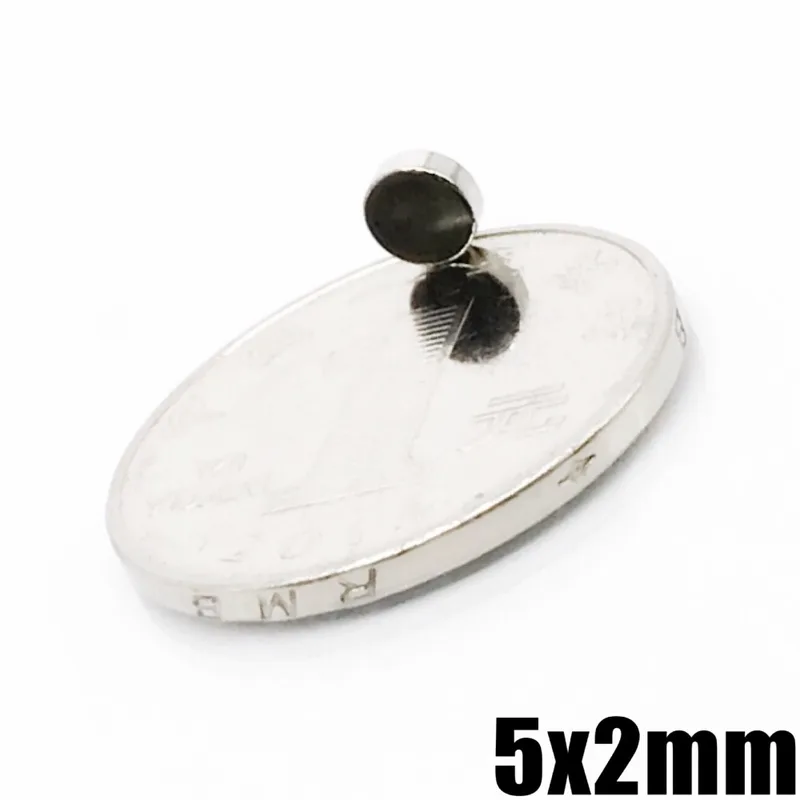 5x1.7mm Refrigerator Magnets  Round Durable Neodymium Magnets for Office, Crafts, Kitchen, Miniatures and Scientific Models