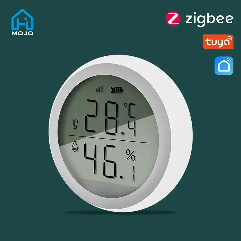 Tuya inteligentny termometr ZigBee domowy czujnik temperatury i wilgotności w pomieszczeniu z wyświetlaczem LCD aplikacja sterowanie głosem Alexa Google Home