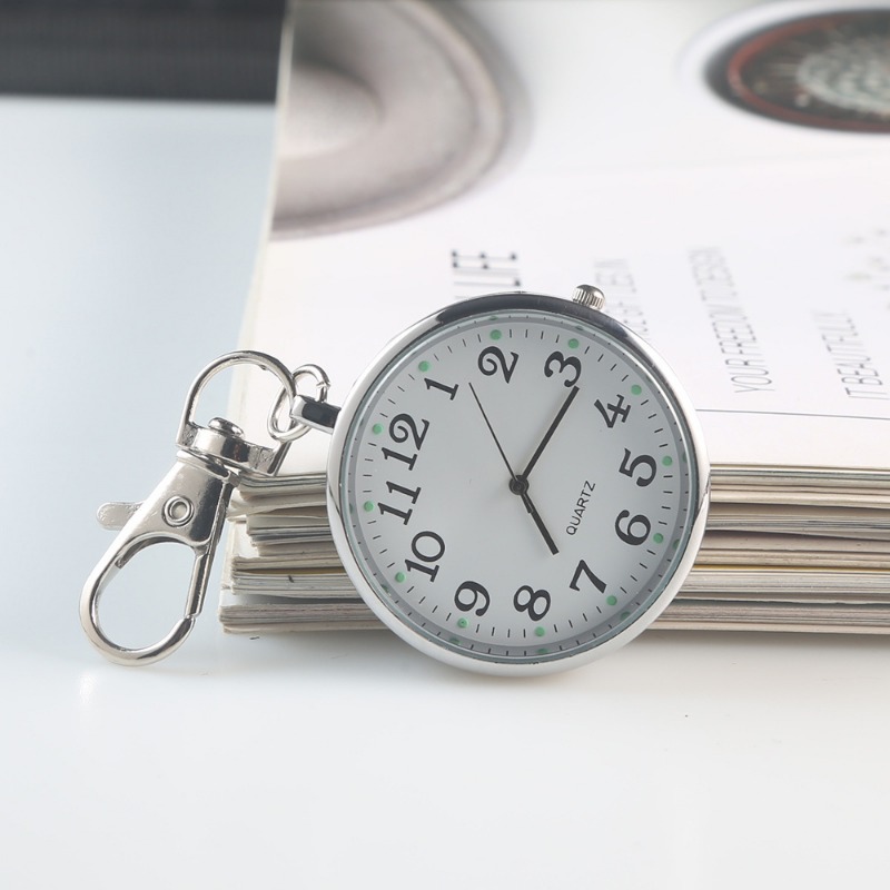 Neue kleine süße Quarz-Taschenuhr mit Schlüsselanhänger, Herren- und Damen-Quarzuhr für Krankenschwestern, Ärzte, Studenten, minimalistische Uhren, Kindergeschenk