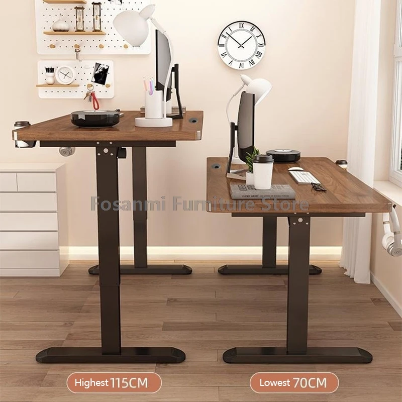 Electric Adjust Height Office Desk with Display Wide and Sturdy Computer Table Gaming Home Room  High-quality Board Motion Desk
