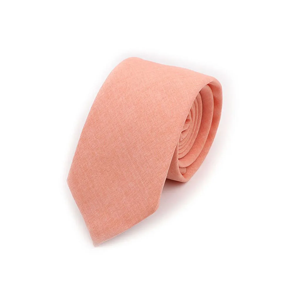 Corbatas de algodón hechas a mano de Color sólido, corbata para hombre, cuello estrecho a rayas, corbata informal delgada rosa verde salvia, accesorios para traje de boda, regalo