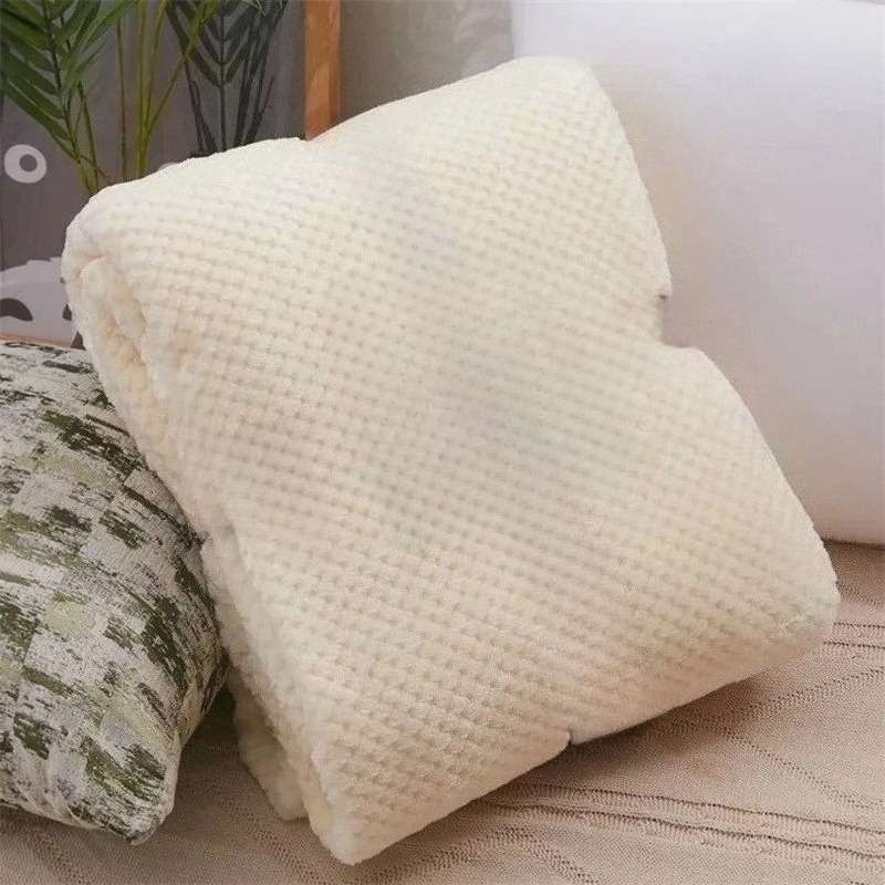 No Ribbon Baby Blanket Soft Fleece Infant Quilt Bedding Swaddle Wrap Blanket Warm Newborn Stroller Sleep Cover Nursery