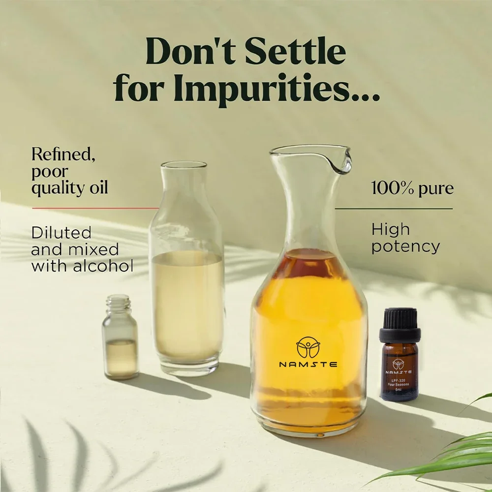 100% PURE Essential ชุดน้ํามันสําหรับ Aroma Diffuser เครื่อง Air Humidifier เทียนกลิ่นโรงแรม Series น้ํามันหอมระเหย 5ML x 10