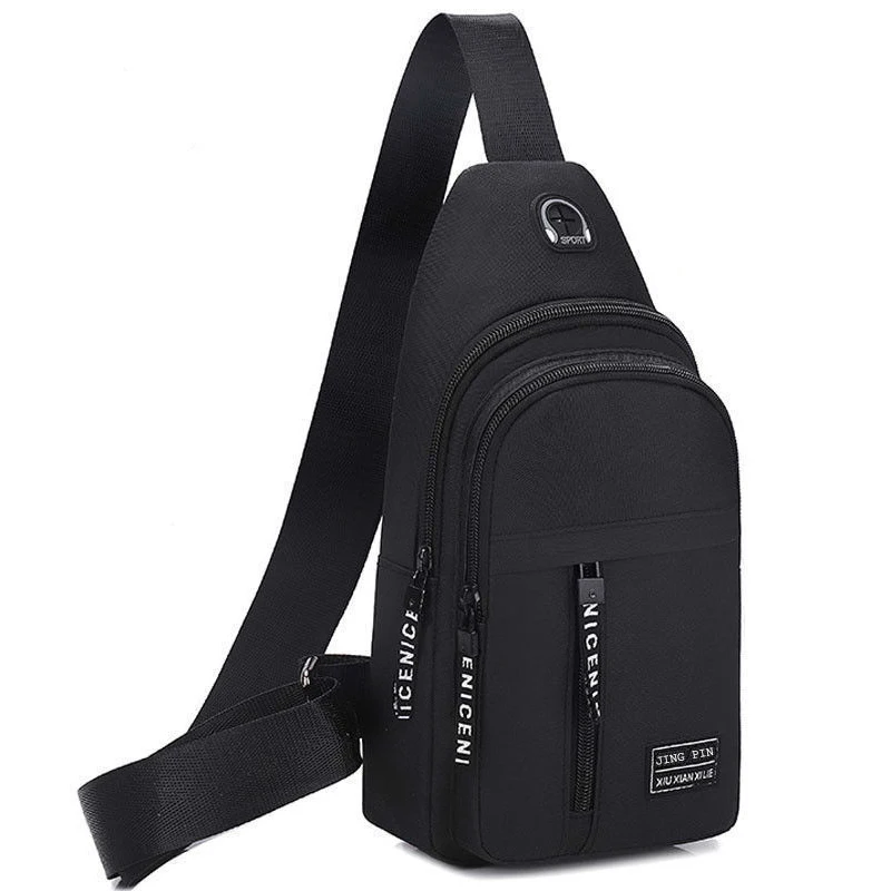 Novos homens sacos de ombro saco peito multifuncional crossbody sacos viagem sling saco