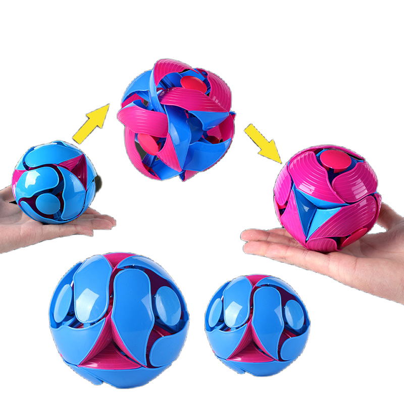 1 pçs divertido mudança de cor bola brinquedo mão jogando sensorial acessório de descompressão para crianças adultos presente dupla cor mágica bola brinquedo