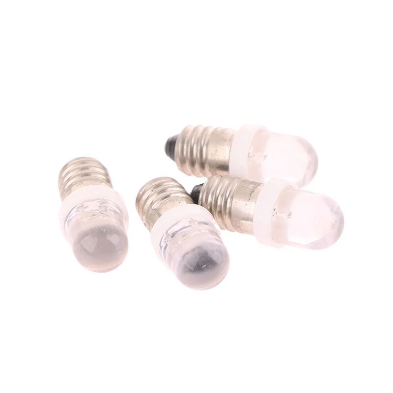 5PCS E10 Led Bulb E10 DC 3V 6V 12V 24V Instrument Bulb E10 Indicator Bulb Old Fashioned Flashlight Torch DIY Work Mini Light New