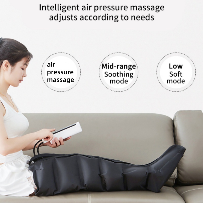 JinKairui Electric Pneumatic Leg Massager Extended Version for Deep Relaxation of Thighs, Calves and Feet with Remote Control