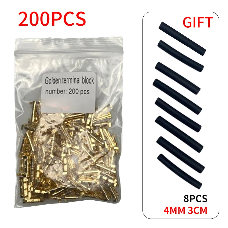 50 pz 100 pz 200 pz terminale di aggancio tipo U terminale Tab da 0.3 a 1.5 mm2 morsettiera connettore doppio connettore terminale