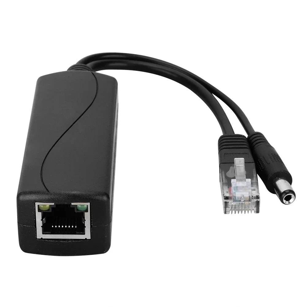 Hkbtm 48v a 12v conectores poe adaptador cabo divisor injetor fonte de alimentação para huawei para hikvision 2022 novo