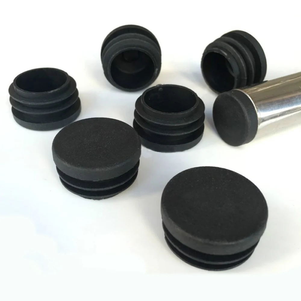 2/4/8 pezzi Tappi rotondi in plastica nera Tappi per tubi Inserti per tubi Tappo 12mm 14 16,100mm