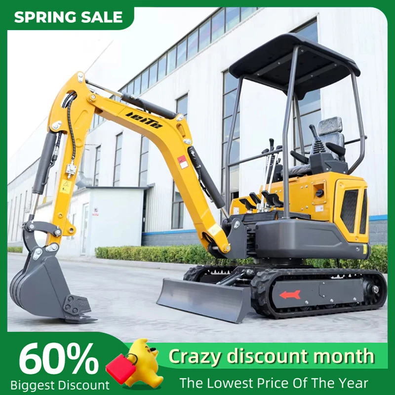 Miniexcavadora de 1 tonelada, 2 toneladas, 3 toneladas, precio de fábrica, nueva excavadora sobre orugas, miniescavadora de 3,5 toneladas, personalización de ensacadora