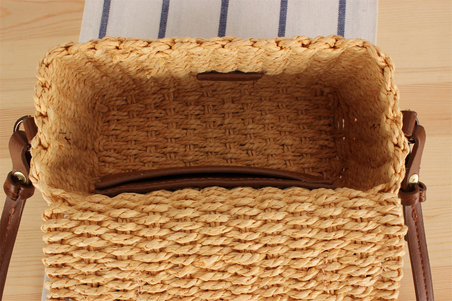 Fashion Box słomiane torebki damskie projektant marki rattanowe torby na ramię Crossbody ręcznie tkane letnia torba na plażę torebka podróżna 2021