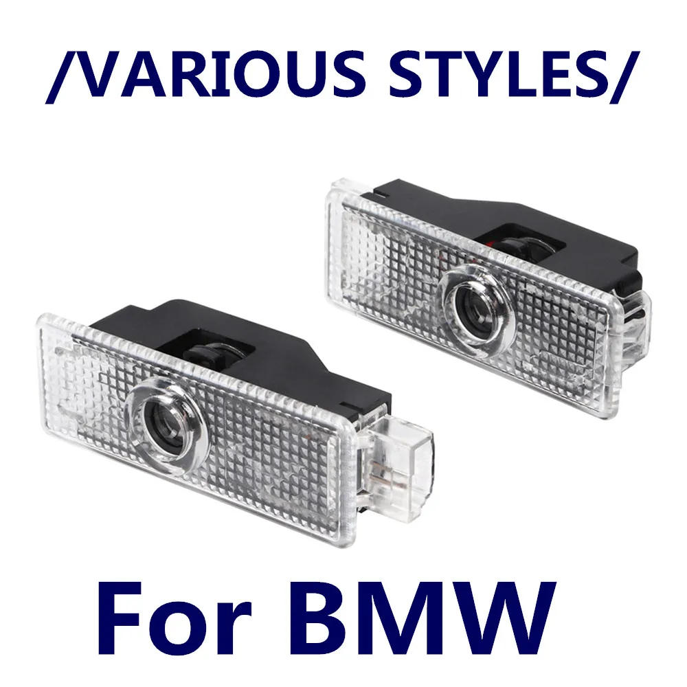 Projecteur de porte de voiture LED, 2 pièces, pour E60 E46 E61 F07 F10 F11 F18 E63 E65 E90 E92 E93 E91 F30, accessoires de lumière ombre fantôme de bienvenue