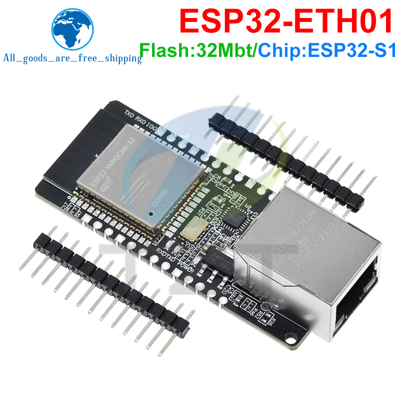 WT32-ETH01 組み込みシリアルポートネットワーキングイーサネット Bluetooth 互換 WIFI コンボゲートウェイ MCU ESP32 ワイヤレスモジュールボード