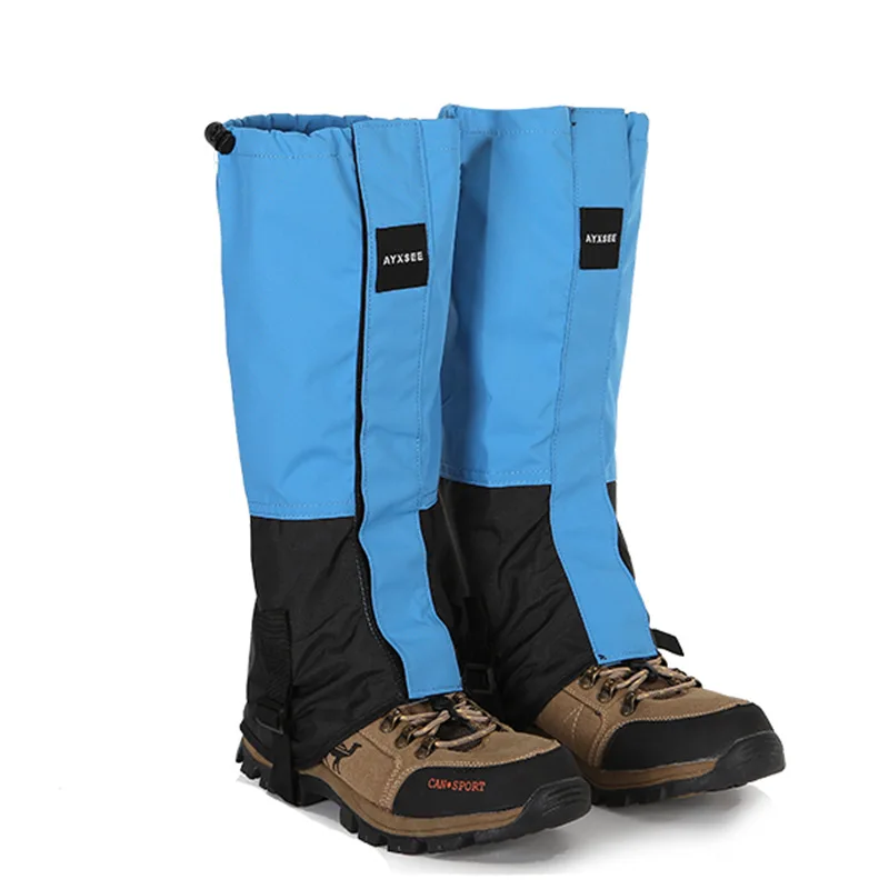 1 Pair Waterproof Leg Covers Elastic Strap Long Tube Legs Protection Hiking Skiing Climbing Trouser Shoes Cover Durable Bandage