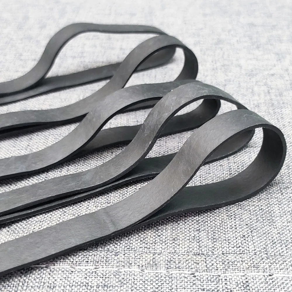 20 pezzi di elastici neri 14,5 cm/5,7 pollici anello di gomma elastica estensibile di grandi dimensioni per forniture di pacchetti di cancelleria per ufficio