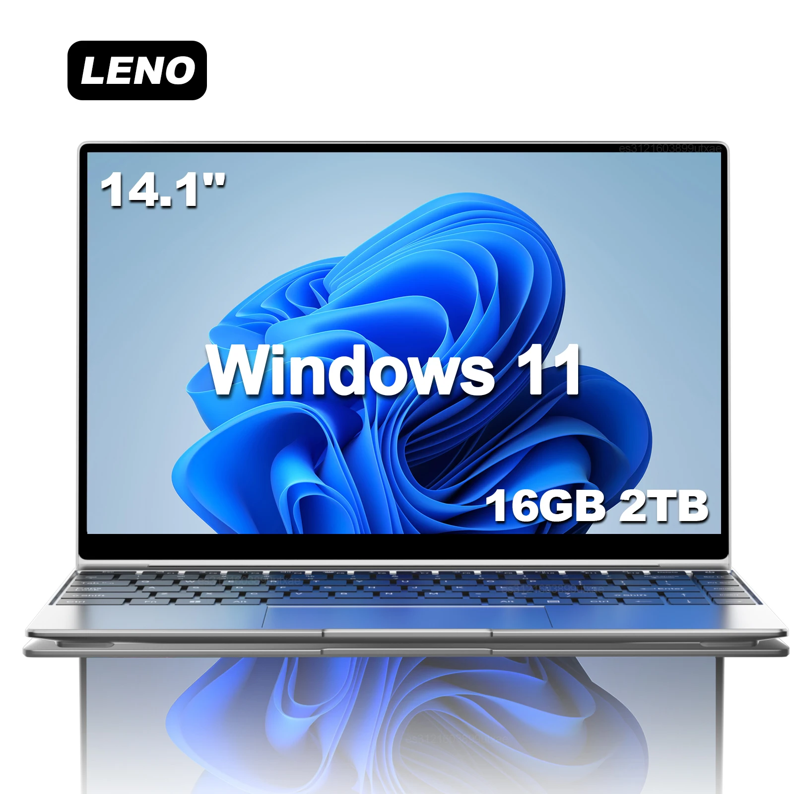 LENO 14.1 "Ultra Sottile Laptop 16GB di RAM 2TB SSD Windows 11 Intel N3700 Notebook Gamer 1920*1080 Display Ufficio Studio Computer PC