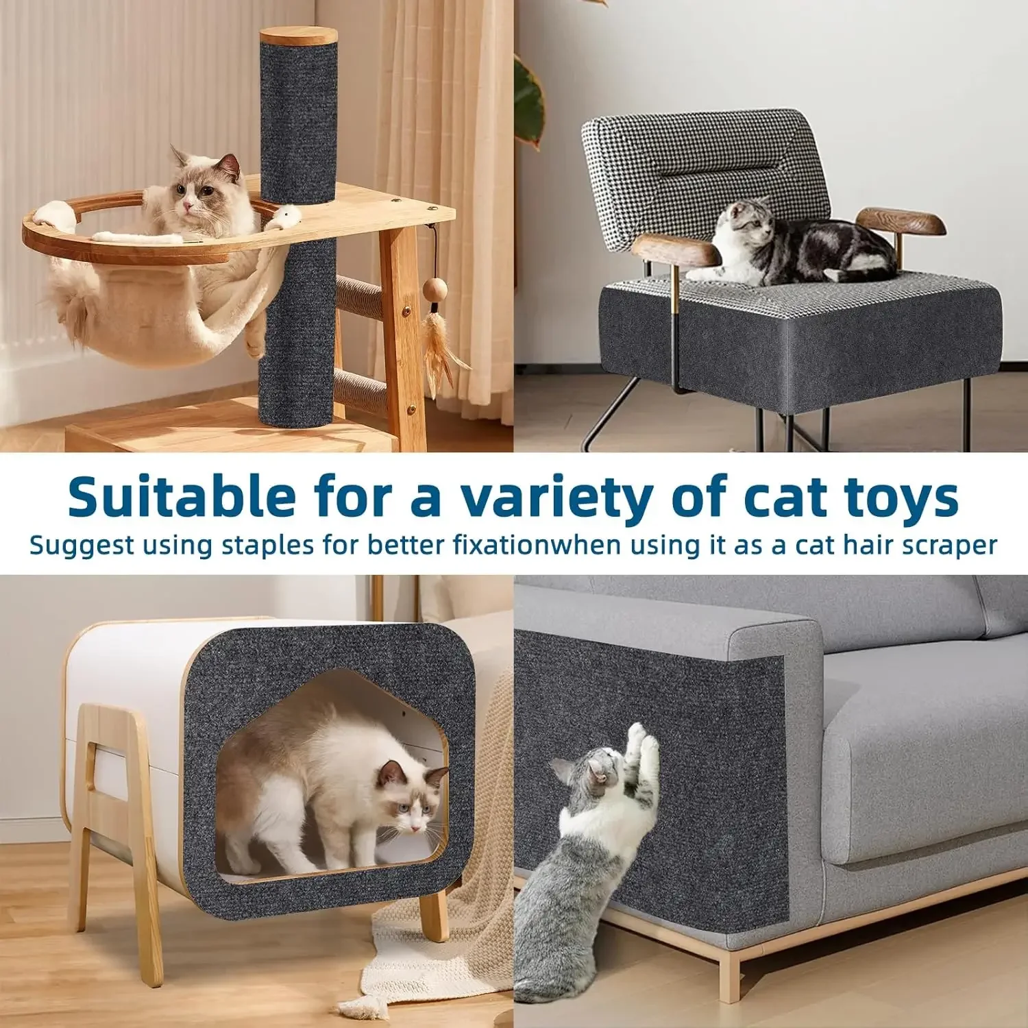 Anti Katze Kratzer Sofa Katze Krabbeln Matte Sofa Schutz Schleifen Klettern Rahmen Selbst-klebe Teppich Katzen Scratch Board Katze spielzeug