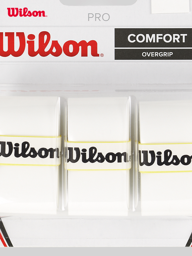 Wilson Tennis Overgrip พาเดลแร็กเก็ตเทนนิสเดี่ยวเทปกันลื่นการฝึกอบรมเปลี่ยน Sweatband อุปกรณ์แบดมินตัน