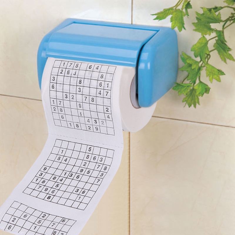 2021 New Durable Sudoku Printed Tissue Paper Toilet Roll Paper Good Puzzle Game