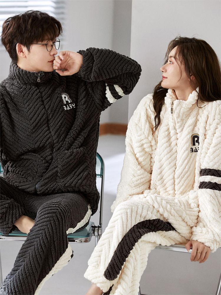 Pijama Conjunto Pareja Pijama para Dormir Pijama para Hombre Conjunto Pareja Pijama para Mujer Pijama Hombre Cálido Invierno Pijama Pour