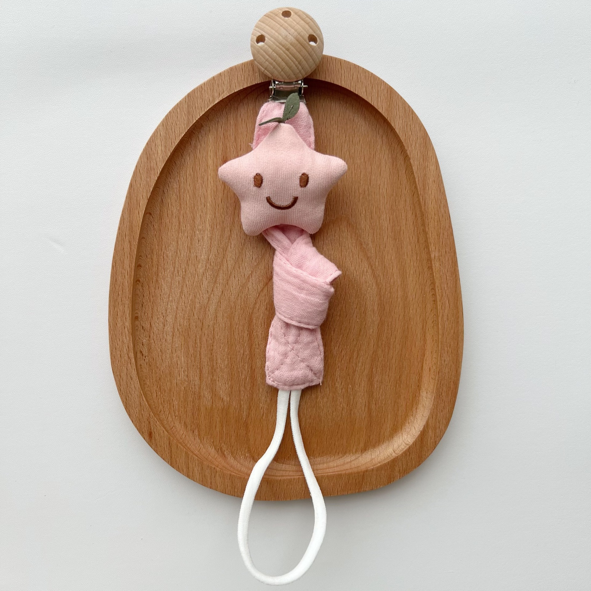 Baby Schnuller Clip Neugeborenen Niedlichen Cartoon Bär Stern Baumwolle Infant Schnuller Kette Nippel Schnuller Schnuller Halter Umweltfreundliche Material