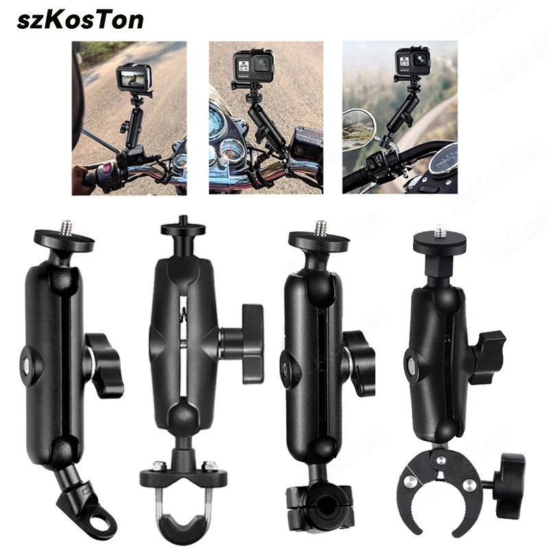Soporte para manillar de motocicleta GoPro 13 12 11 10 para Insta 360 X5 X4 DJI OSMO 360 Action 5 Pro, accesorio